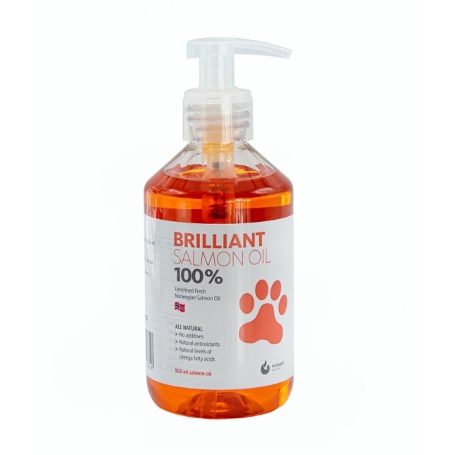 Brilliant - שמן סלמון לכלבים וחתולים 100% טהור 300 מ"ל
